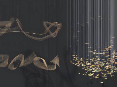 现代水晶异形吊灯